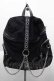 画像1: KILL STAR / Double Crossed Gothic Punk Chains Buckle Crosses Backpack  ブラック I-25-10-04-022-SL-BG-SA-ZI (1)