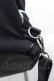 画像4: KILL STAR / Double Crossed Gothic Punk Chains Buckle Crosses Backpack  ブラック I-25-10-04-022-SL-BG-SA-ZI (4)
