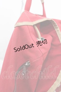 画像4: PINK HOUSE / ロゴ＆ネーム使いリュックサック  赤 I-25-10-04-025-LO-BG-SA-ZI