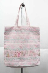 BABY,THE STARS SHINE BRIGHT / くみゃちゃんのシュガシュガアイシングクッキートートバッグ  ピンク I-25-10-04-028-BA-BG-SA-ZI