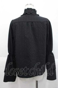 画像2: Amavel / ハイネックリボンタイブラウス  黒 I-25-10-10-004-CA-BL-SA-ZI