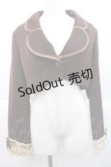 MARBLE / パイピング飾りエンブレムショートジャケット  ブラウン I-25-10-10-039-GO-JA-SA-ZI