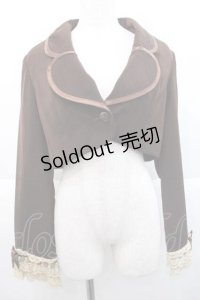 MARBLE / パイピング飾りエンブレムショートジャケット  ブラウン I-25-10-10-039-GO-JA-SA-ZI