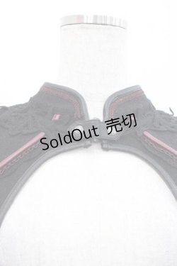 画像6: Ozz oneste / 薔薇十字架刺繍ケープ  黒Ｘ赤 I-25-10-10-040-OO-JA-SA-ZI