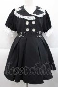 DearMyLove / キラキラビジューテーラードレースワンピース L 黒Ｘ白 I-25-10-10-047-EL-OP-SA-ZI