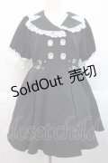 DearMyLove / キラキラビジューテーラードレースワンピース L 黒Ｘ白 I-25-10-10-047-EL-OP-SA-ZI