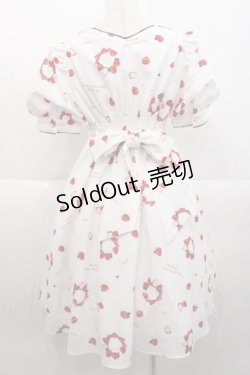 画像2: Amavel / Berry Whip Partyワンピース  白Ｘ赤 I-25-10-10-060-CA-OP-SA-ZI