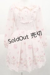 LIZ LISA / 【sanrio×LIZ LISA】スイートケーキ柄ワンピース  ピンク I-25-10-10-061-LO-OP-SA-ZI