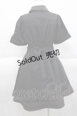 画像2: Amavel / Daydream Crestミリタリーワンピース  黒 I-25-10-10-072-CA-OP-SA-ZI