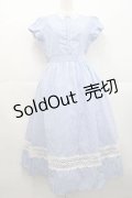 tocco closet / ストライプ半袖ワンピース  青Ｘ白 I-25-10-10-075-LO-OP-SA-ZI