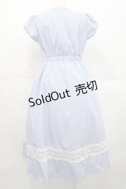 画像2: tocco closet / ストライプ半袖ワンピース  青Ｘ白 I-25-10-10-075-LO-OP-SA-ZI