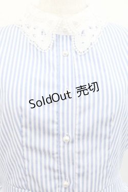 画像3: tocco closet / ストライプ半袖ワンピース  青Ｘ白 I-25-10-10-075-LO-OP-SA-ZI