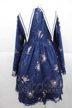 画像2: To Alice / プラネタリウムワンピース  ネイビーＸ白 I-25-10-10-079-LO-OP-SA-ZI