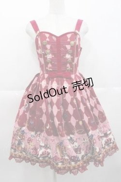 画像1: Angelic Pretty / TOY MARCHジャンパースカート  ボルドー I-25-10-10-080-AP-OP-SA-ZI