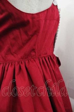 画像3: BABY,THE STARS SHINE BRIGHT / Emiliaギンガムジャンパースカート  赤 I-25-10-10-084-BA-OP-SA-ZI