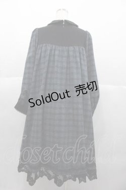 画像2: ATELIER PIERROT / アマービレドレス  黒Ｘグリーンチェック I-25-10-10-087-EL-OP-SA-ZI