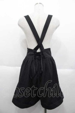 画像2: Amavel / ストライプサス付きパンツ  黒Ｘ白 I-25-10-10-093-CA-PA-SA-ZI