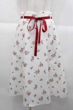 画像1: tocco closet / いちごスカート  アイボリーＸ赤 I-25-10-10-099-LO-SK-SA-ZI