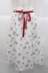 画像1: tocco closet / いちごスカート  アイボリーＸ赤 I-25-10-10-099-LO-SK-SA-ZI (1)