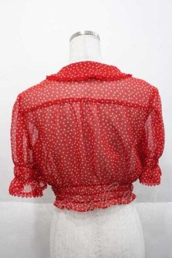 画像2: MILK / アイスフラッペブラウス  赤Ｘ白 I-25-10-10-010-ML-BL-SA-ZI