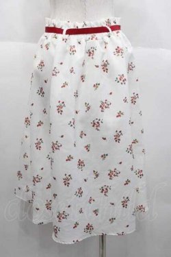 画像2: tocco closet / いちごスカート  アイボリーＸ赤 I-25-10-10-099-LO-SK-SA-ZI