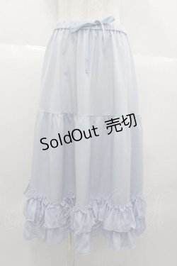 画像1: axes femme kawaii / ミディフリルペチスカート  青 I-25-10-10-100-AX-SK-SA-ZI