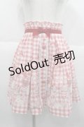 LIZ LISA / SweetBearGelato柄スカート  赤 I-25-10-10-101-LO-SK-SA-ZI