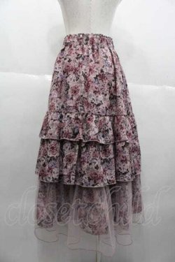 画像2: axes femme / フルールPTティアードスカート  ピンク I-25-10-10-105-AX-SK-SA-ZI