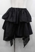 MARBLE / 3段スカート  黒 I-25-10-10-106-GO-SK-SA-ZI