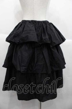 画像2: MARBLE / 3段スカート  黒 I-25-10-10-106-GO-SK-SA-ZI