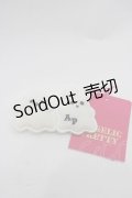 Angelic Pretty / マシュマロおばけワッペンクリップ  白 I-25-10-10-118-AP-AC-SA-ZI