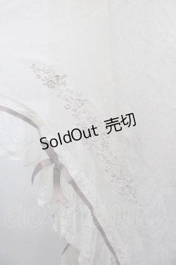 画像2: axes femme / 刺繍入りストール  キナリ I-25-10-10-123-AX-ZA-SA-ZI