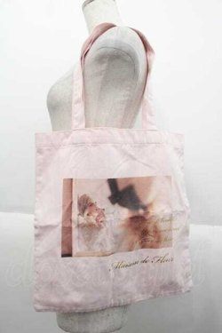 画像1: Maison de FLEUR / フォトプリントトートバッグ  ピンク I-25-10-10-125-LO-BG-SA-ZI