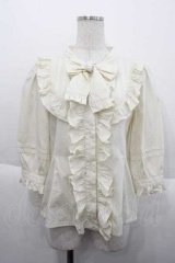 ALICE and the PIRATES / Rubanタイブラウス  生成り I-25-10-10-015-PA-BL-SA-ZI