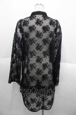 画像2: axes femme kawaii / シースルーチャイナブラウス M 黒 I-25-10-10-016-AX-BL-SA-ZI