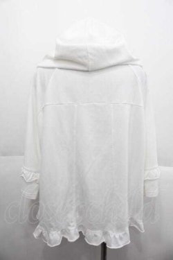 画像2: axes femme / リボンポケットフレアーパーカー  白 I-25-10-10-019-AX-TO-SA-ZI