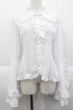 画像1: ATELIER PIERROT / 姫袖ブラウス  白 I-25-10-10-027-EL-BL-SA-ZI