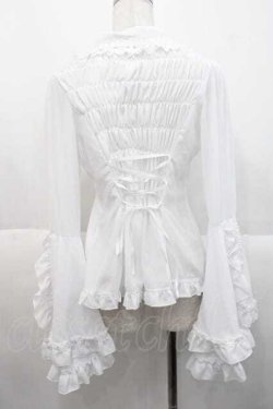 画像2: ATELIER PIERROT / 姫袖ブラウス  白 I-25-10-10-027-EL-BL-SA-ZI