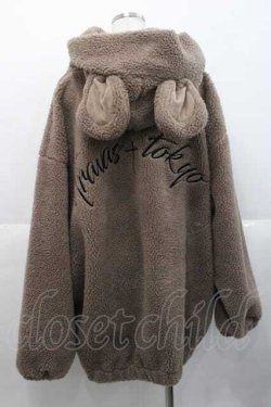 画像2: TRAVAS TOKYO / くまみみフードボアブルゾン  ブラウン I-25-10-10-029-PU-CO-SA-ZI