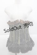 STEAM / コルセット  ブラック×ブラウン I-25-10-10-031-HN-TO-SA-ZI