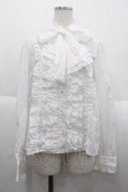 画像1: Angelic Pretty / Charming立ち襟ブラウス  白 I-25-10-15-001-AP-OP-SA-ZI
