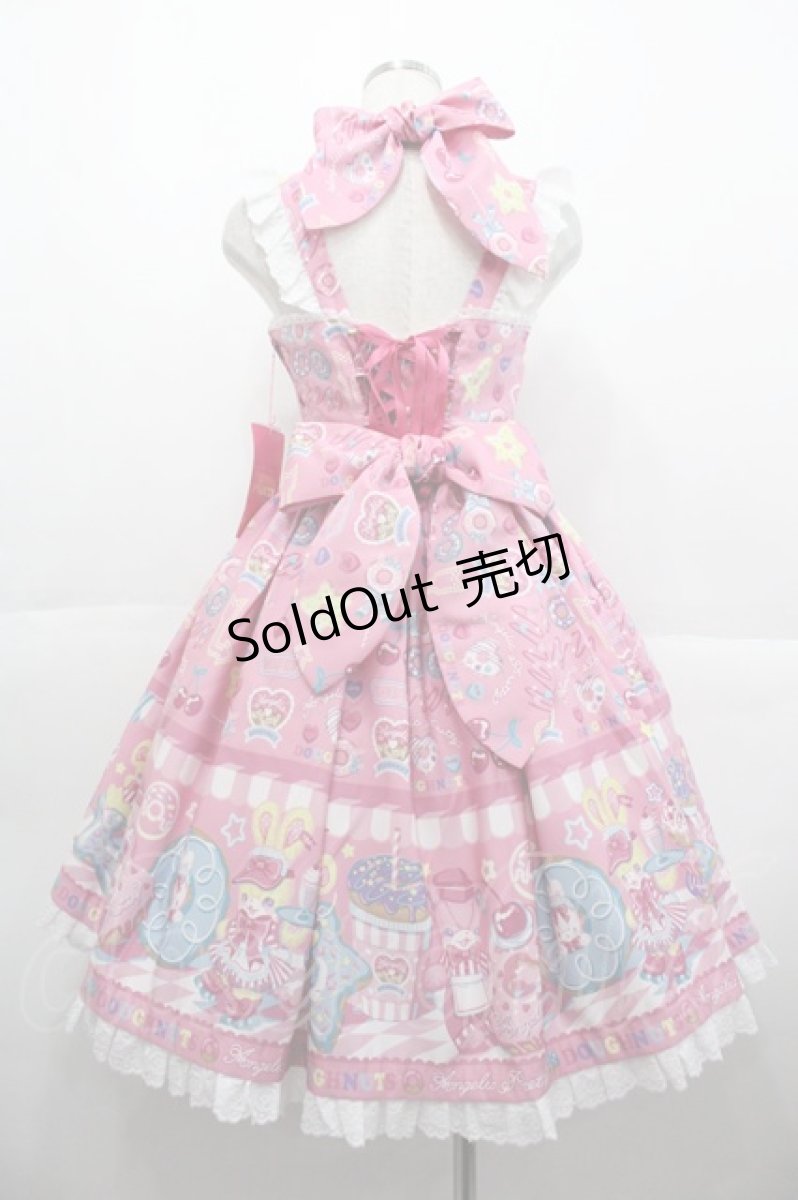 画像2: Angelic Pretty / Toy's Donut Dinerジャンパースカート  ピンク I-25-10-15-041-AP-OP-SA-ZI (2)