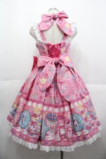 画像2: Angelic Pretty / Toy's Donut Dinerジャンパースカート  ピンク I-25-10-15-041-AP-OP-SA-ZI (2)