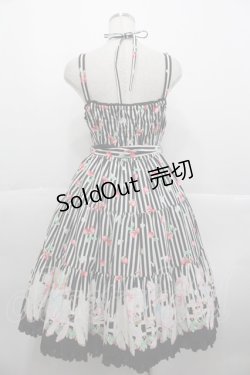 画像2: Angelic Pretty / Sheep Gardenティアードジャンパースカート  黒 I-25-10-15-043-AP-OP-SA-ZI