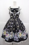 画像1: Angelic Pretty / Dreamy Night Cakesジャンパースカート  黒 I-25-10-15-044-AP-OP-SA-ZI (1)