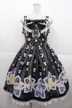 画像1: Angelic Pretty / Dreamy Night Cakesジャンパースカート  黒 I-25-10-15-044-AP-OP-SA-ZI