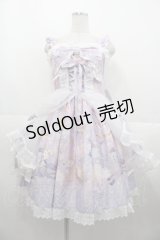 BABY,THE STARS SHINE BRIGHT / スピカと面影星座の子柄ジャンパースカート  ラベンダー I-25-10-15-045-BA-OP-SA-ZI