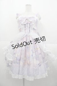 BABY,THE STARS SHINE BRIGHT / スピカと面影星座の子柄ジャンパースカート  ラベンダー I-25-10-15-045-BA-OP-SA-ZI