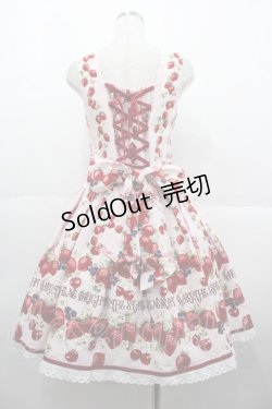 画像2: BABY,THE STARS SHINE BRIGHT / Strawberry’s Heart Drops柄ジャンパースカートI  ピンク I-25-10-15-046-BA-OP-SA-ZI