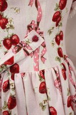 画像3: BABY,THE STARS SHINE BRIGHT / Strawberry’s Heart Drops柄ジャンパースカートI  ピンク I-25-10-15-046-BA-OP-SA-ZI (3)